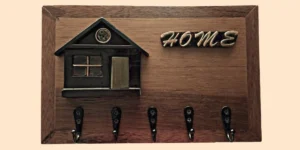 Porta llaves de madera para pared